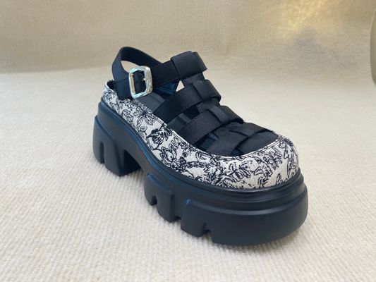 Geborduurde platformschoenen voor vrouwen